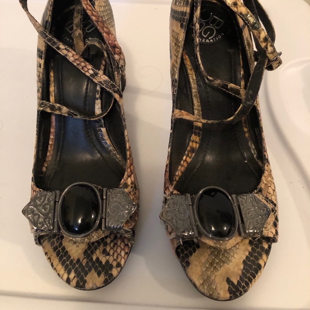 Snake skin heels